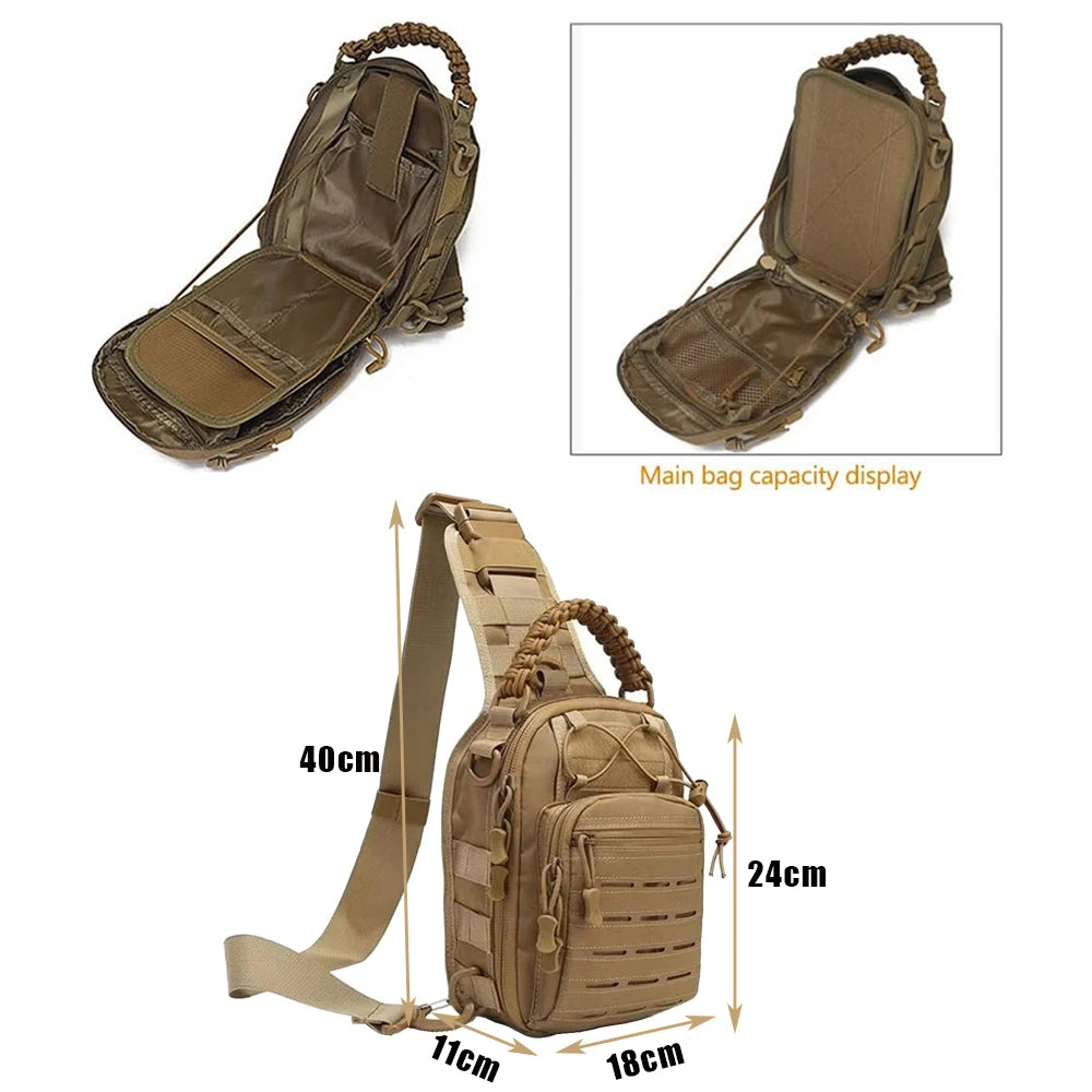 Tactical Sling Backpack Hunting Shoulder Bag for Men Women Crossbody Bags Travel Chest Bag Hiking Camping Gun Range Bags