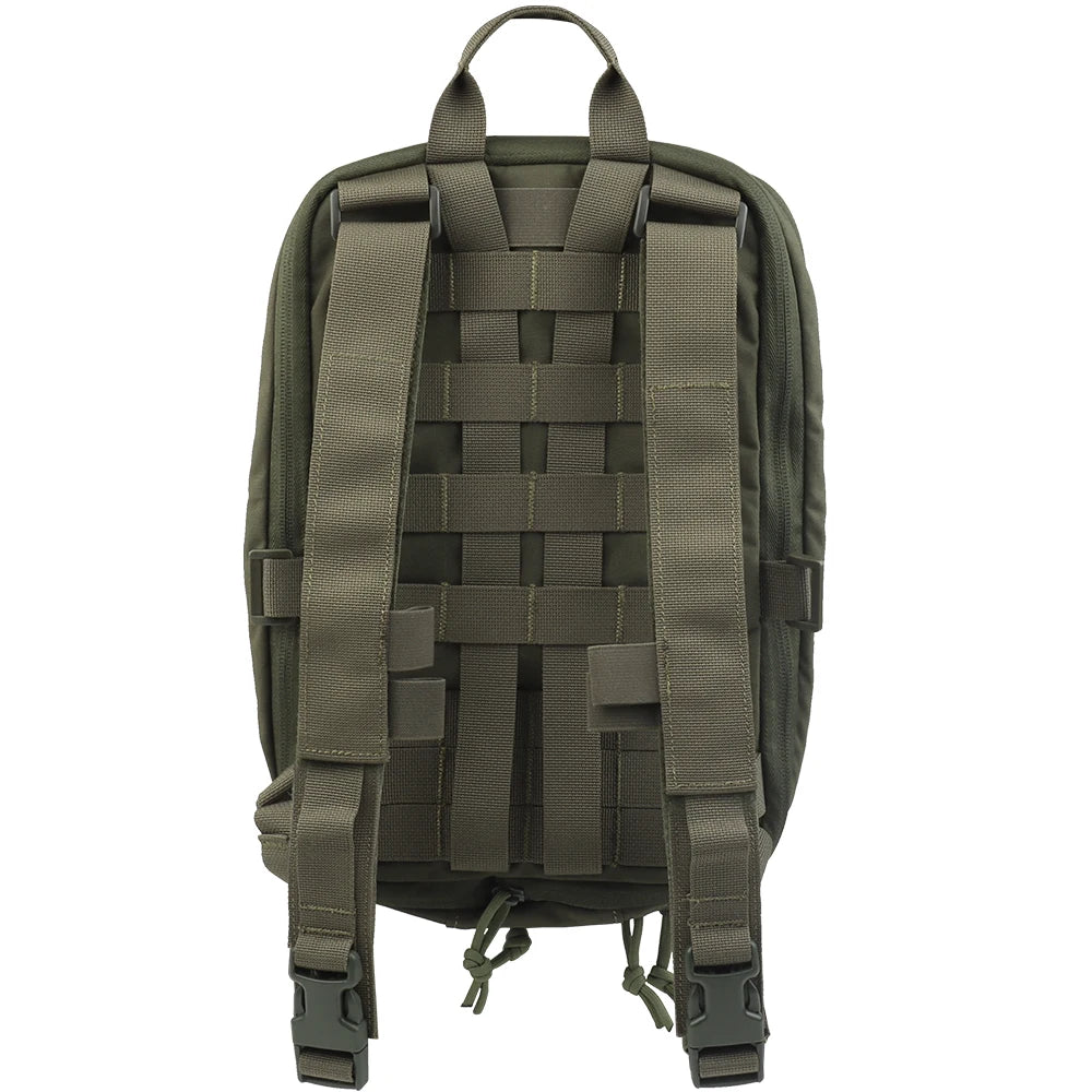 Tactical Backpack Panel Hydration Bag Medical Pouch for Airsoft Molle Vest Plate Carrier Chest Rig Back Pack Foldable/Expandabl