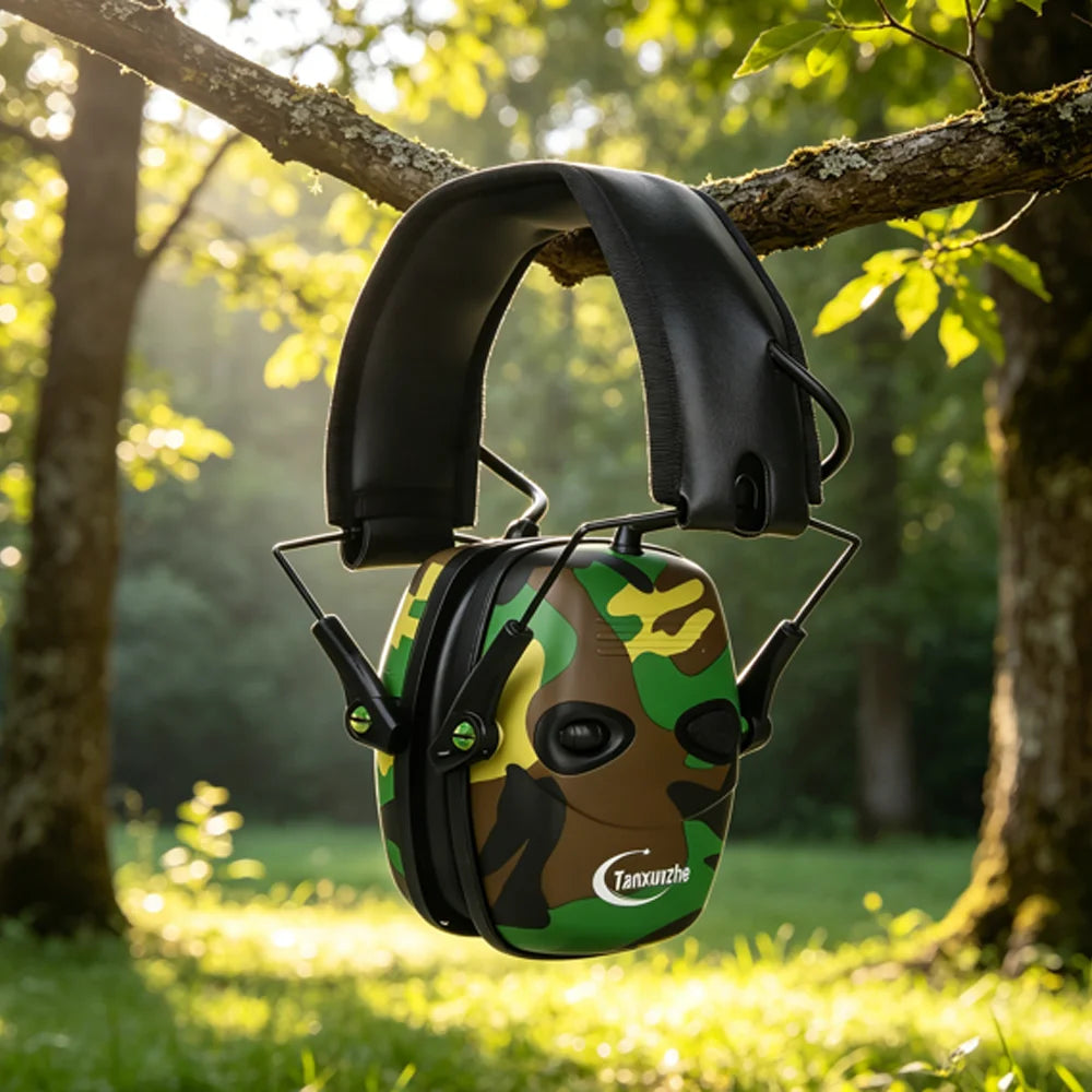 Hearing Protection Tactical Electronic Shooting Earmuffs Case Foldable Anti-noise Sound Amplification Headset Headphone