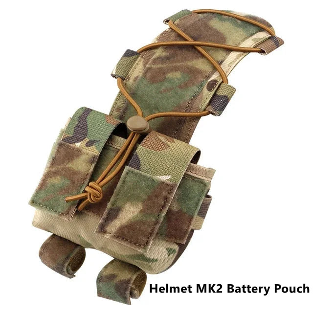 Tactical Helmet MK2 Battery Pouch Airsoft Helmet Counterweight Bag Outdoor Shooting FAST Helmet Accessories