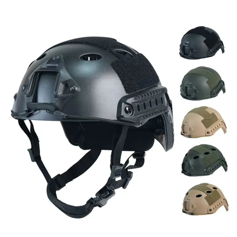 FAST Helmet Airsoft Tactical Helmet ABS New Thickened Outdoor PJ Air Gun Shooting CS Protective Equipment for Adult