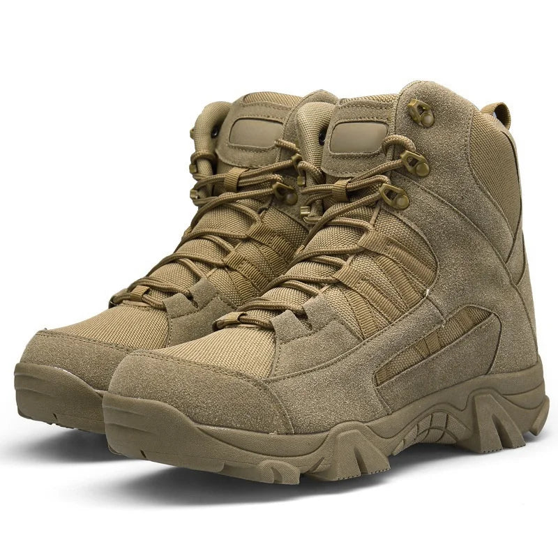 Jungle Boots Hiking Shoes High Top Men's Hiking Boots Outdoor Waterproof High Top Desert Wearable Plus Size