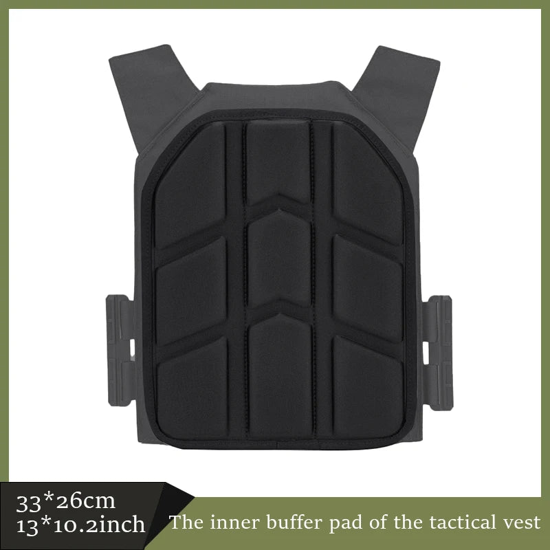 Tactical Vests with Built-in Thickened Cushioning EVA Pads Lined Breathable Back Plates 1 Pair