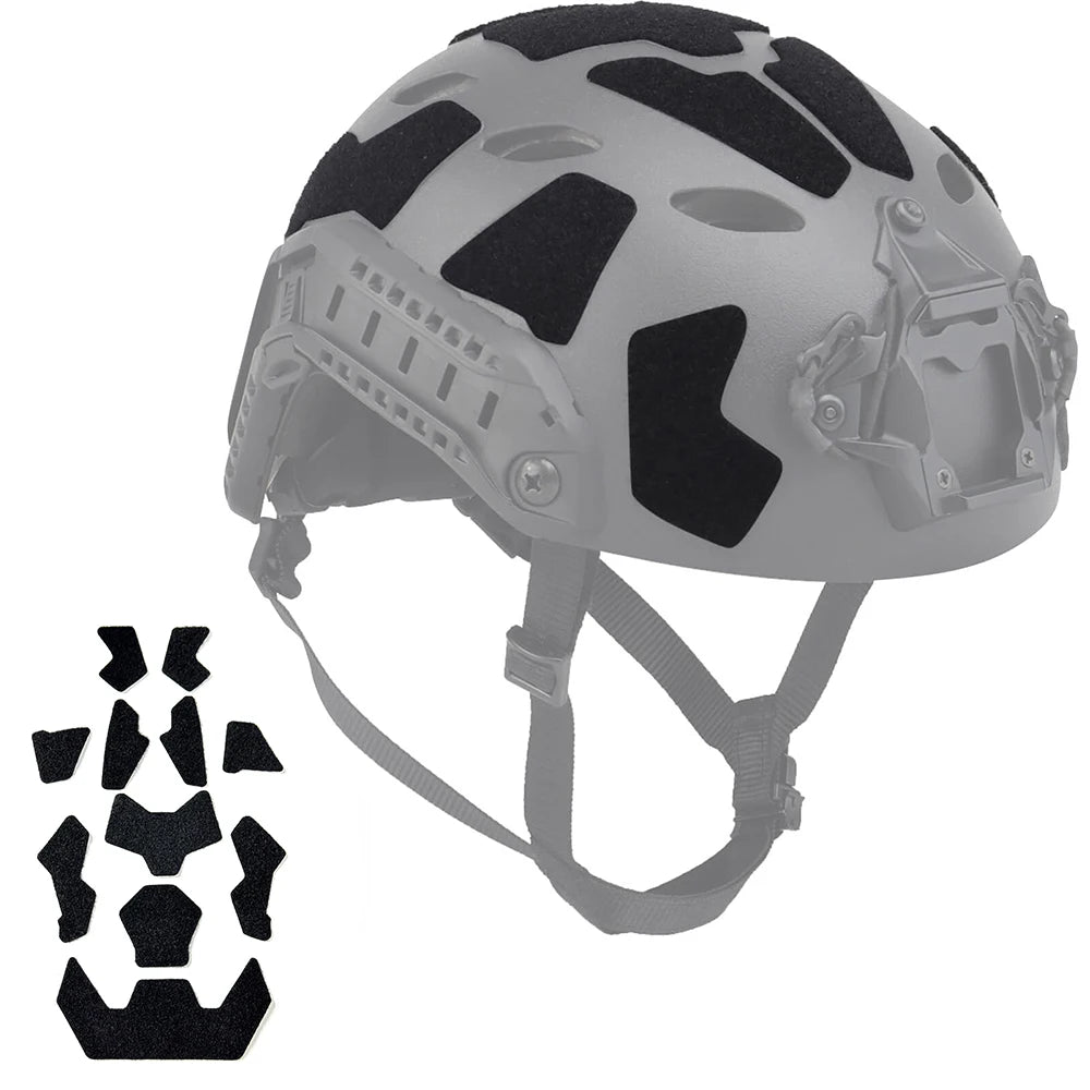 Newest Tactical Airsoft Helmet Patches Universal Exterior Tape Helmet Hook and Loop Stickers Kit for Fast Helmets Magic Sticker