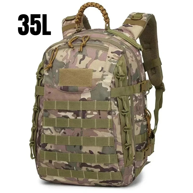 35L Tactical Backpack Large 3 Days Backpack for Men Molle Assault Pack Bug Out Bag Heavy Duty Hiking Treeking Rucksack