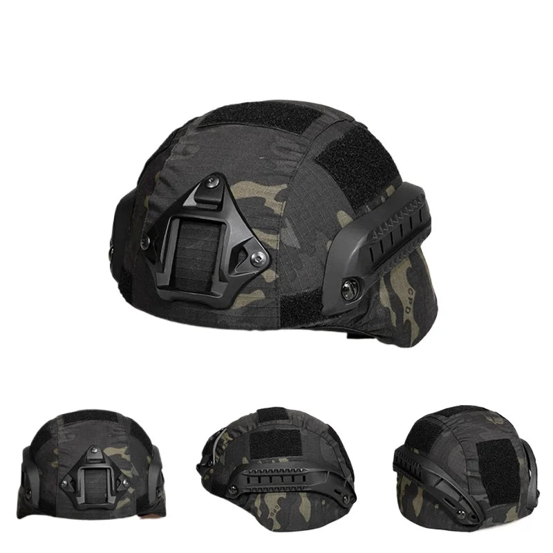 MICH2000 Helmet Cover Outdoor Airsoft Sports Helmet Accessory Tactical Camouflage Helmet Protective Cover Cloth for MICH Helmets