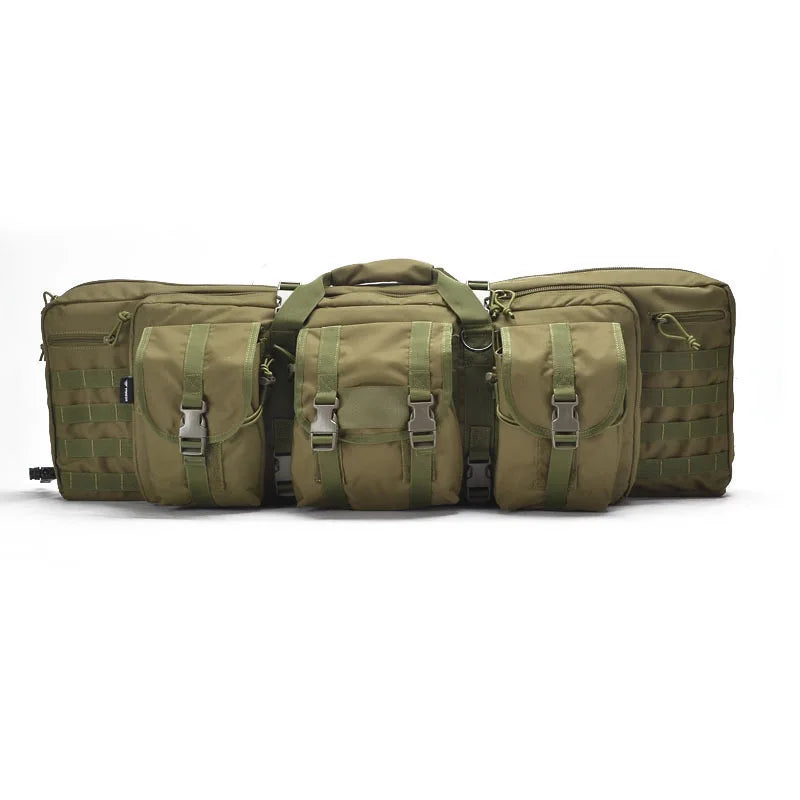 Tactical Double Rifle Gun Case Hunting Shooting Padded Shotgun Storage Backpack Pistol and Magazine Storage Bag