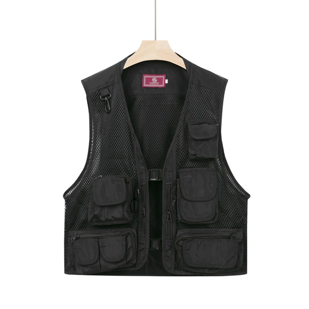 Summer Men's Camouflage Hunting Vest Tank Top Multiple Pockets Mesh Breathable Sleeveless Jacket Outdoor Fishing Waistcoat