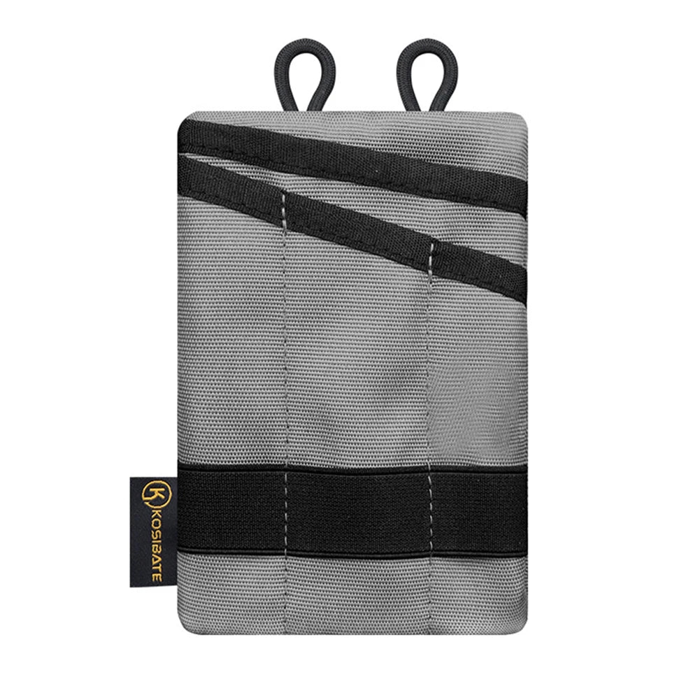 Compact Pocket Organizer Pouch Multifunctional for Camping Hiking Mountaineering Card Key EDC Tool Storage Bag