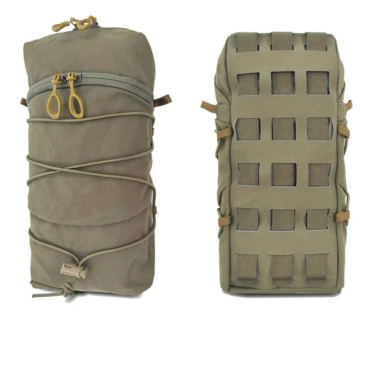 Tactical Vertical 12X5 Storage Bag Airsoft Plate Carrier Molle GP Pouch Gear Hunting Vest Utility Back Panel Pouch Multicam