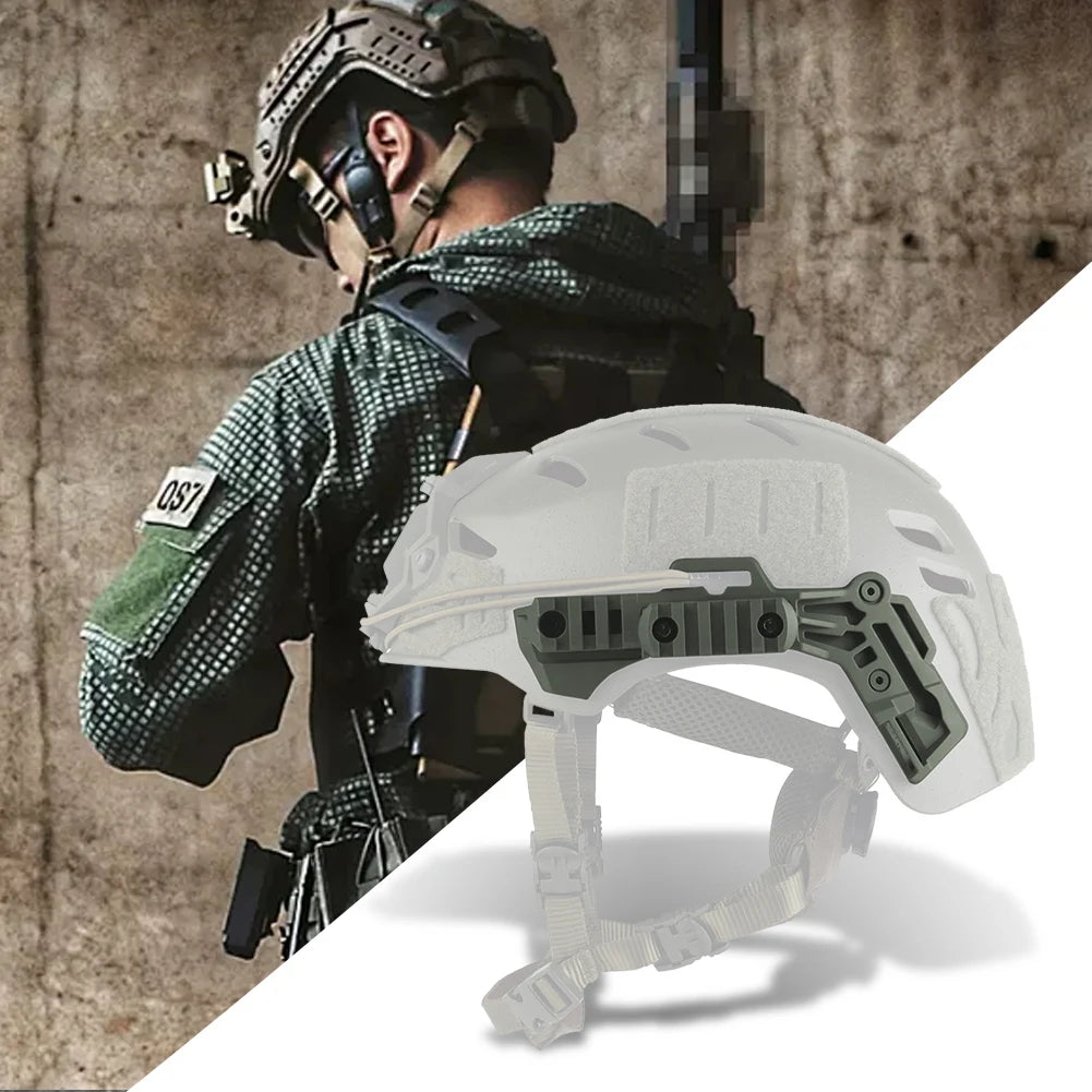 Helmet Side Guide Rail Nylon Helmet Mount Rail Professional Helmet Guide Rail Adapter for Wendy Helmet Accessories