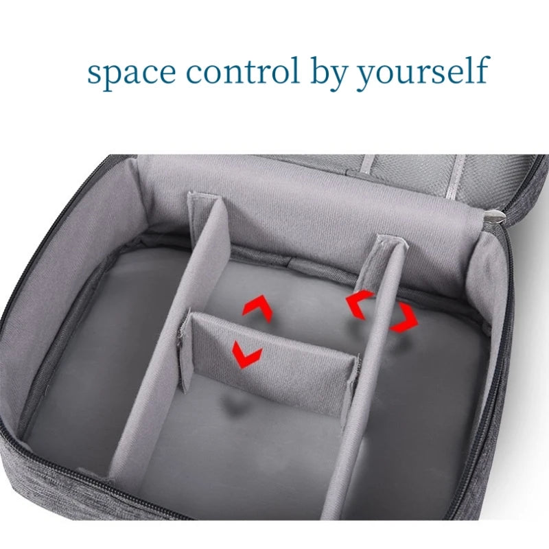 Large Capacity Electronics Accessories Travel Organizer Mouse Power Bank Cable All-in-One Portable Waterproof Storage Bag