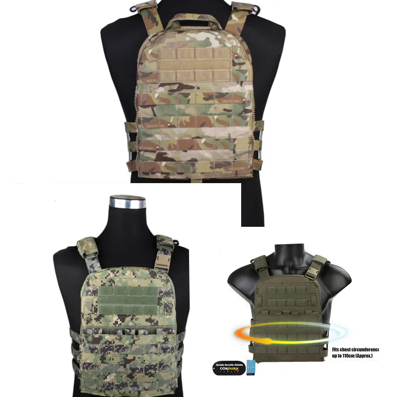 Sport Vest MenCP Lightweight MVS VEST Adjustable Quick Release Airsoft Vest Nylon Hunting Carrier for Outdoor Paintball Training