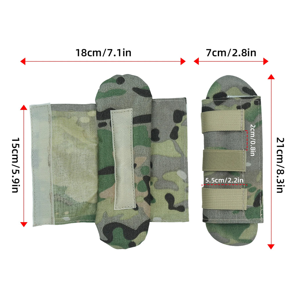 BOOIU Tactical Shoulder Pad Comfort Cushion Mesh Padded Oxford Cloth Tactical Vest Strap For FCPC JPC Hiking Backpack Strap Pad