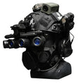 Tactical Helmet Set with (Respirator Night Vision Goggles Camera Model ) and Signal Light  Headset Airsoft Protective Helmet Kit