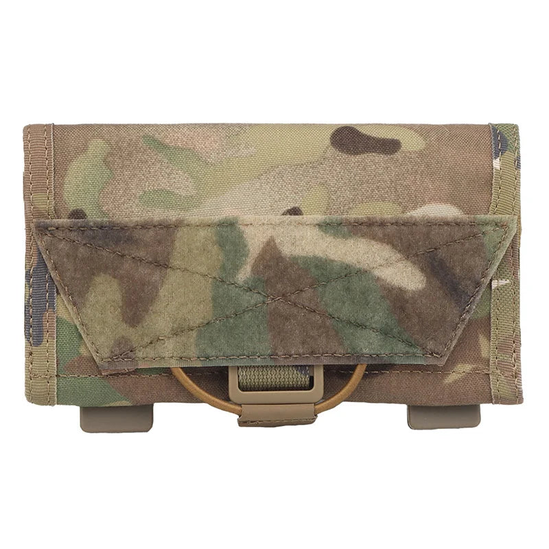 MOLLE Quick Release Phone Pouch with Clip Multi Function Admin Storage for Hunting Airsoft Vest Backpack Camping EDC Accessories