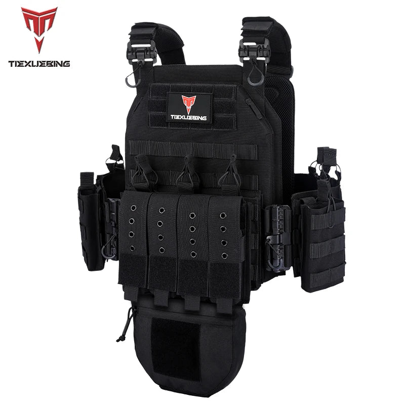 Quick-release Training Vest Training Vest Molle Multifunctional Outdoor Vest Equipment Plate Carrier Airsoft Tactical Vest