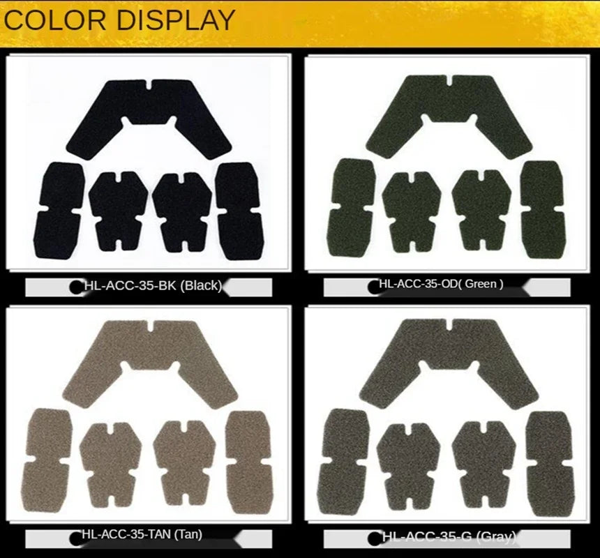 5 Pcs/set Helmet Patches Magic Buckle Tactical Helmet Fastener Sticky Accessories WST-AF Molle System Patch