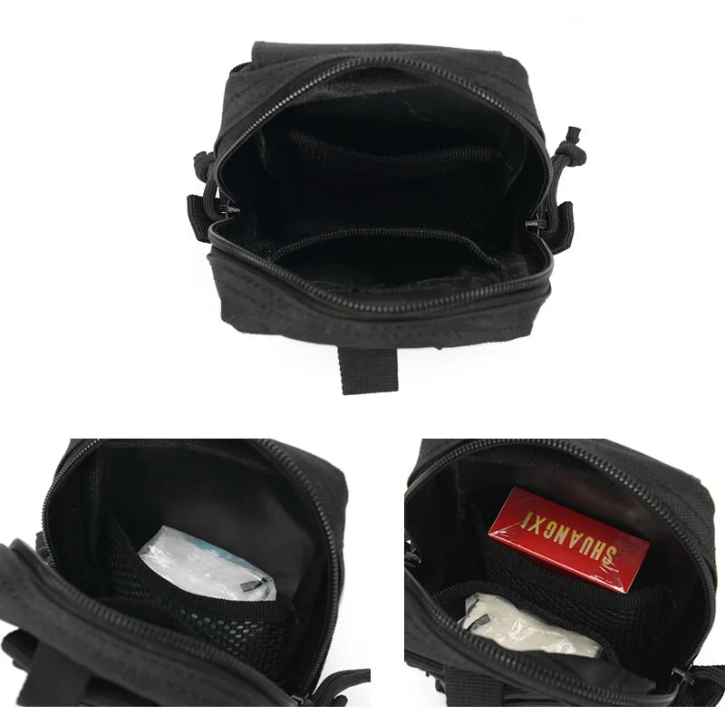 Pocket Men Special  Belt Waterproof Running Mobile Phone Bag Molle Edc Survival Kit Wallet Backpack