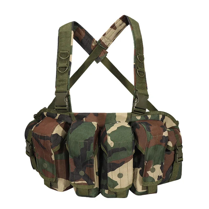 AK Chest Rig AK 47 Molle Magazine Carrier Pouch Outdoor Sports Accessories Training Hunting Vest