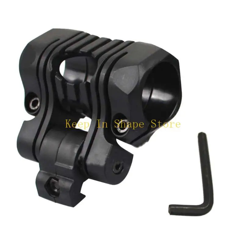 U1JC Flashlight Holsters Quick Release Flashlight Holder Clamp Clip Fast Helmet Torch Mount Fast Helmet Mount Torch Holder
