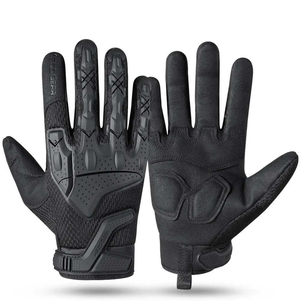 Men Tactical Gloves Touch Screen Sports Outdoor Hiking Cycling Hunting Riding Bike Rubber Protective Gear Non-slip Black Men