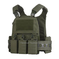 Ferro V5 FCPC Tactical Plate Carrier Quick Release Portable Body Armor Molle Airsoft Hunting Vest with 556 Triple Magazine Pouch