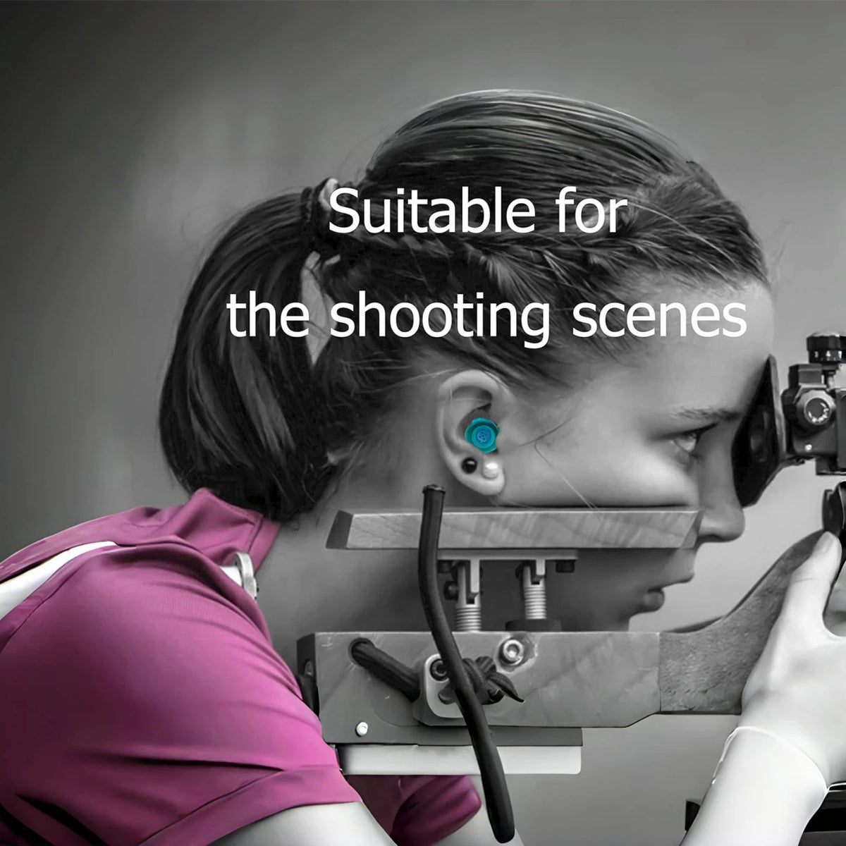 Shooting Earplugs for Pickup Sound,30dB NRR Hearing Protection-Silicone&Reusable Ear Plugs for Outdoor Shooting Range&Hunting