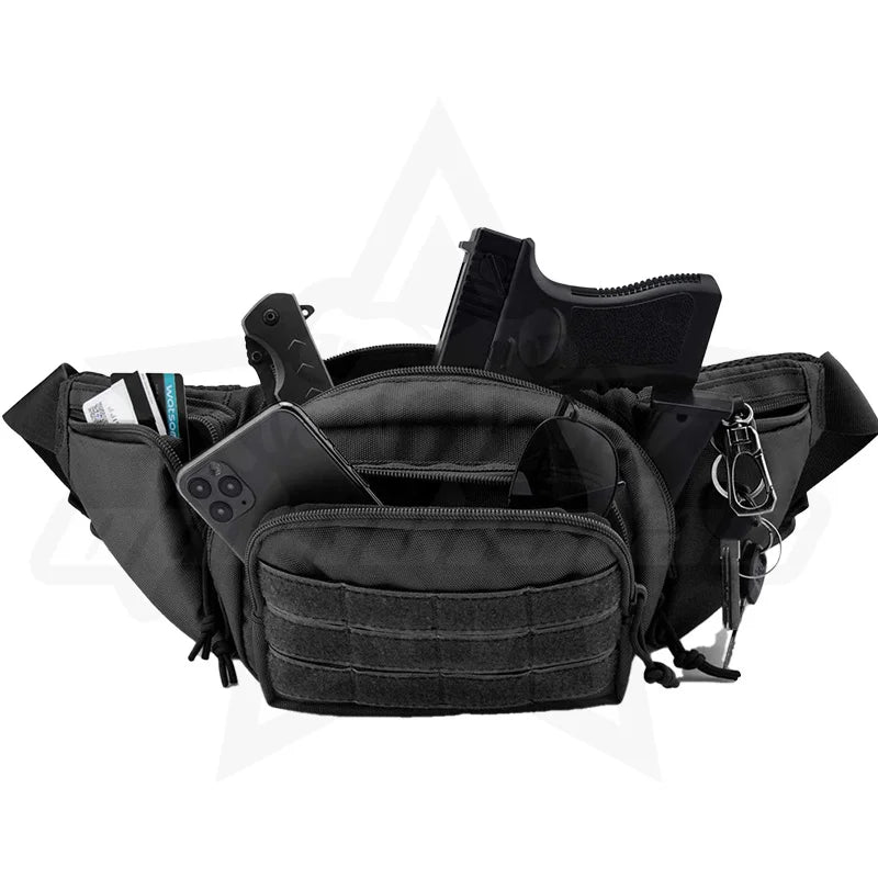 OPHIDIANTAC Outdoor sports Safari mountain camping with nylon Fanny pack hiking phone bag