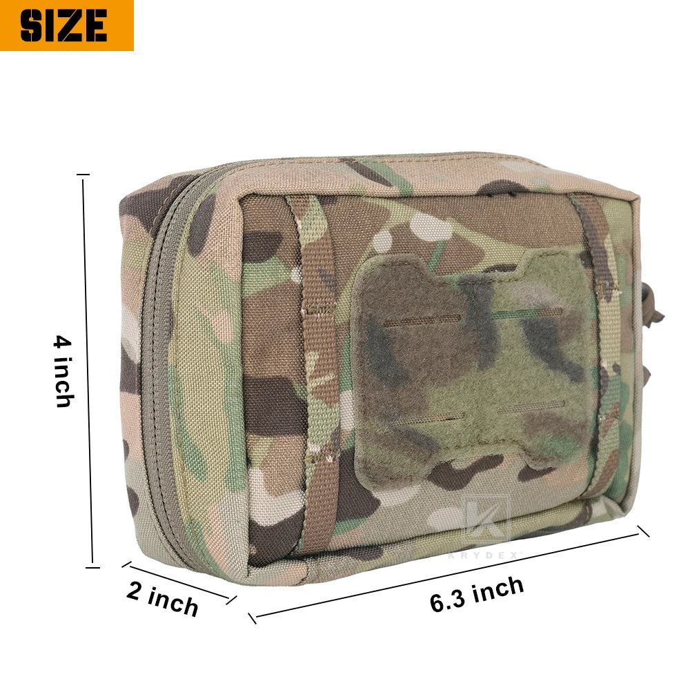 KRYDEX Tactical MOLLE Pouch 500D Nylon EDC GP Pouch Utility Admin Bag For Vest Backpack Belt Hunting Outdoor Accessories