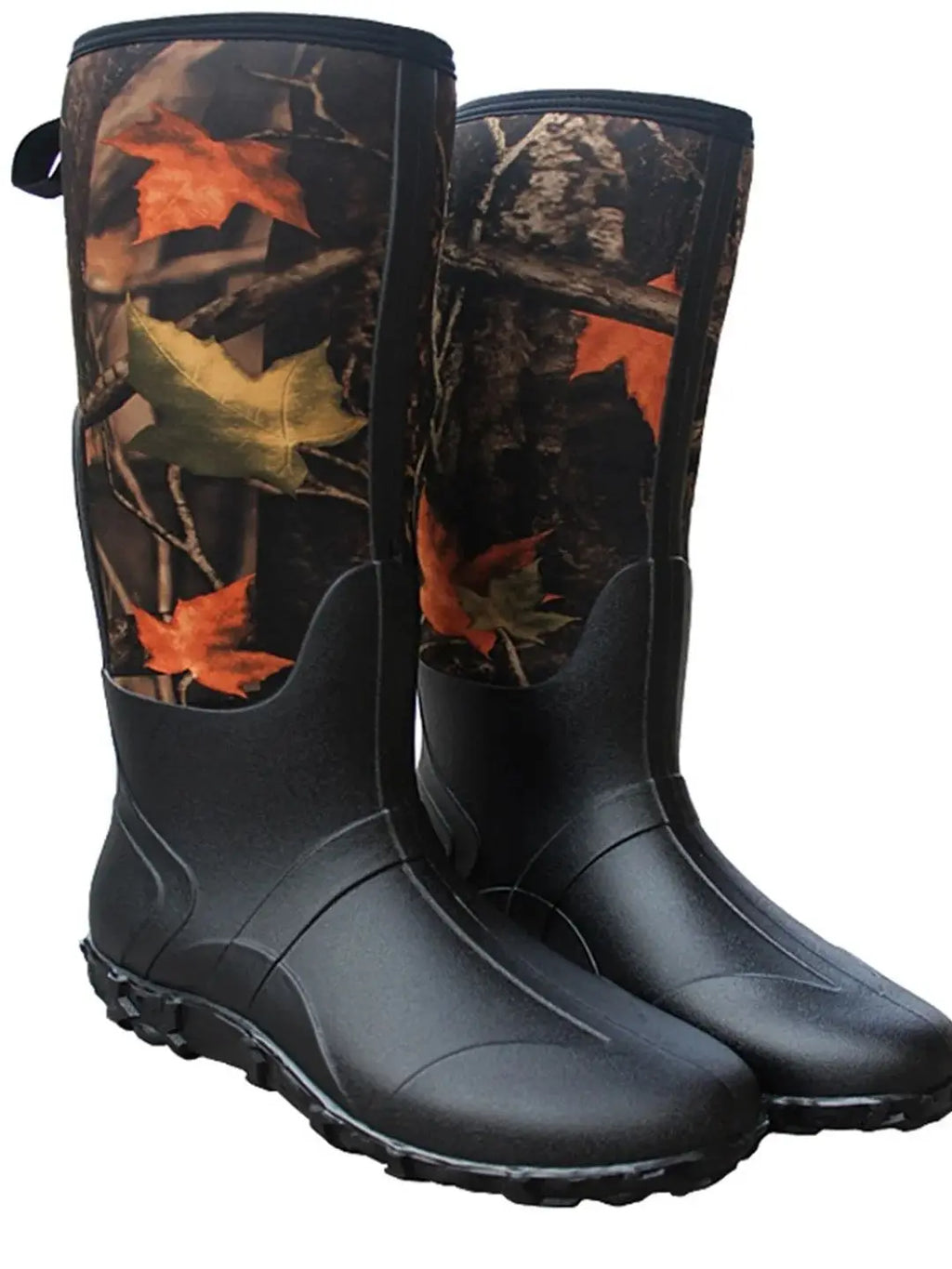 Neoprene Men's High Top Camouflage Hunting Boots Outdoor Deep Forest Rain Boots Wear-Resistant Waterproof Ice Fishing Boots