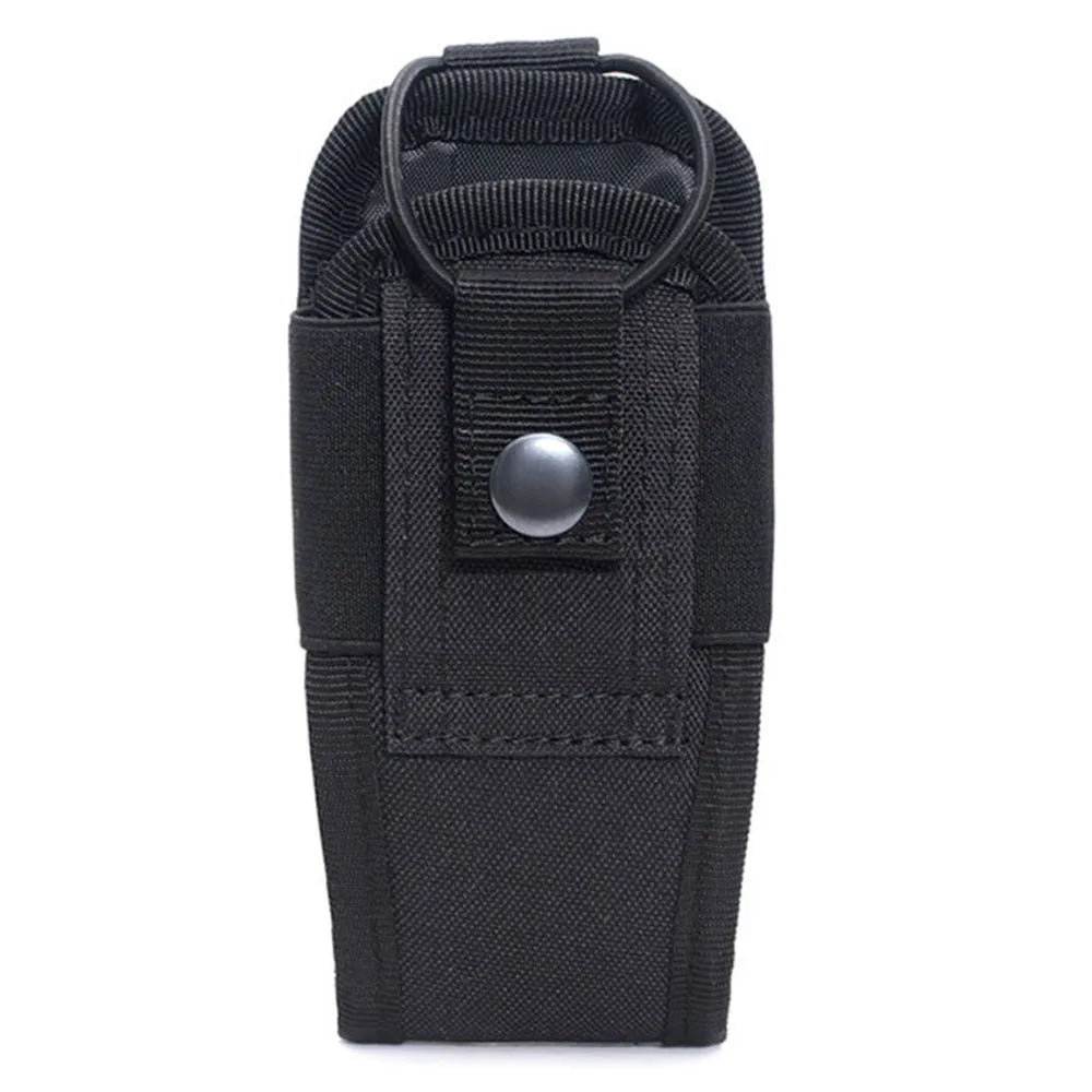 MOLLE Tactical Radio Pouch Heavy Duty Universal Walkie Talkie Holster Military Interphone Case for Police Firefighter Vest Gear