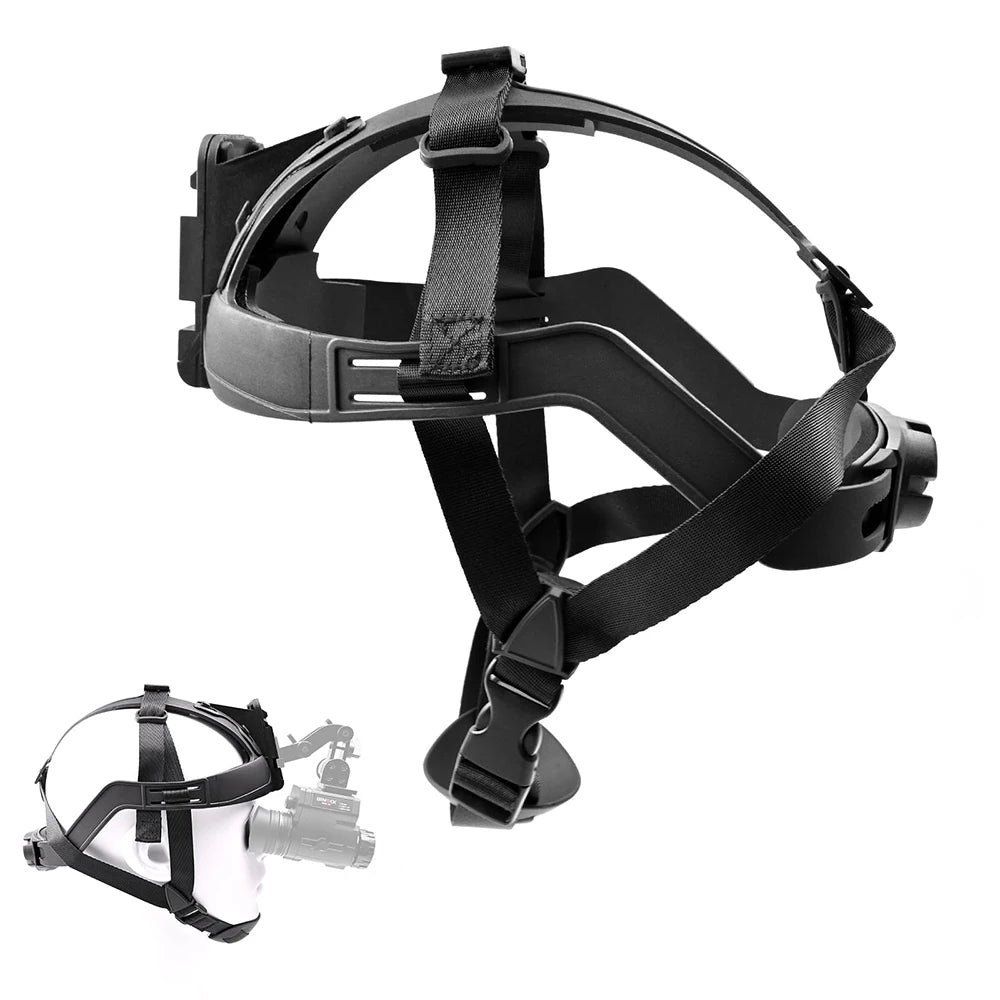 Tactical Adjustable Soft Head Band with NVG Standard Mount Shroud Adapter for Night Vision GoPro Action Camera Helemet Accessory