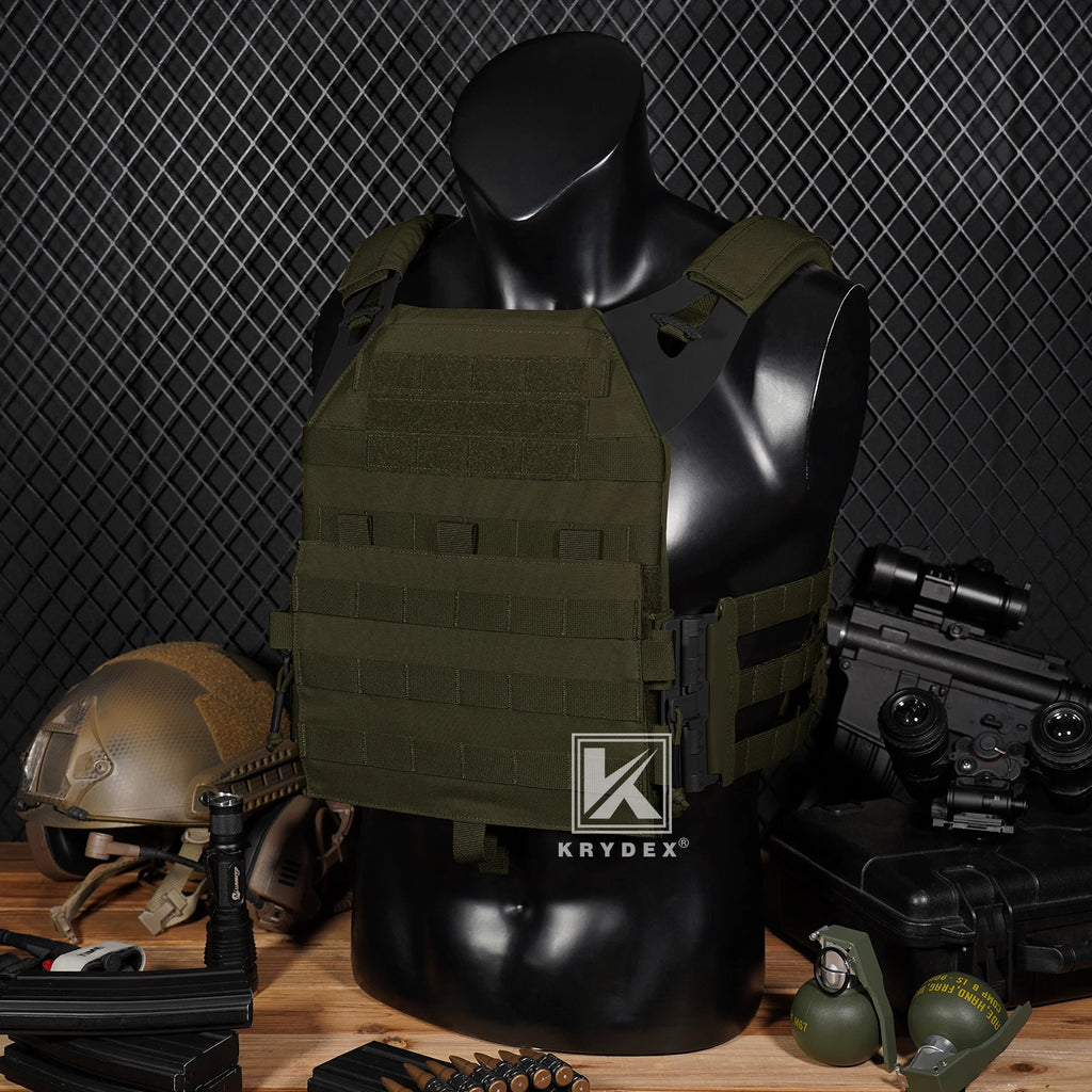 KRYDEX 500D Tactical JPC 2.0 Plate Carrier Quick Release Tube Cummerbund Assaulter Armor MOLLE Outdoor Paintball Vest