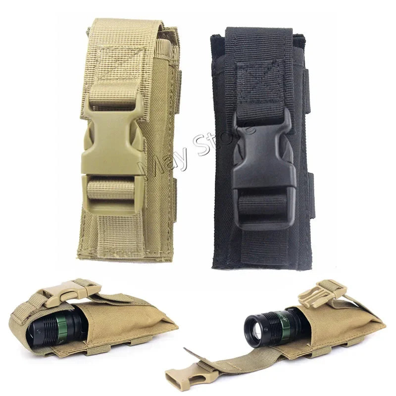 Tactical Single Magazine Pouch Holster 9mm Mag Bag Knife Flashlight Sheath Pouch With Belt Clip Hunting Accessories Pack