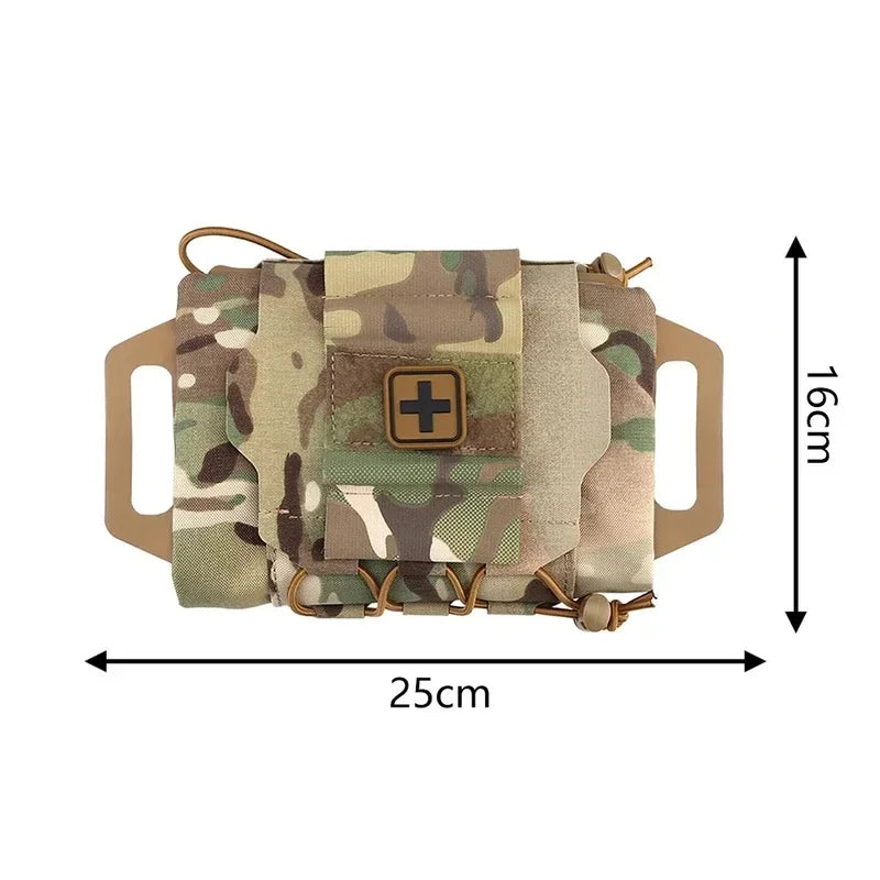 MOLLE Tactical IFAK Medical Pouch Rapid Deployment First Aid Kit Outdoor Survival Hunting Portable  Storage Bag CFFH
