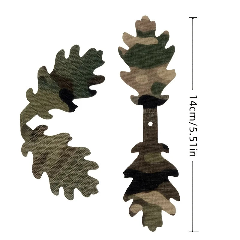 5Pcs 3D Camouflage Strip Tactical Decor Accessories For Helmet Backpack Ghillie Suit Outdoor Hunting Camo Decoration Accessories