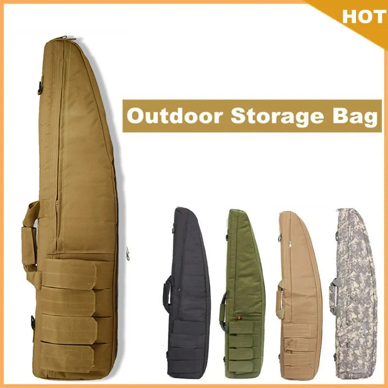 70cm/98cm/118cm Outdoor Long Gun Bag Tactical Air Gun Storage Bag Hunting Air Gun Cover Sponge Pad Protective Cushion