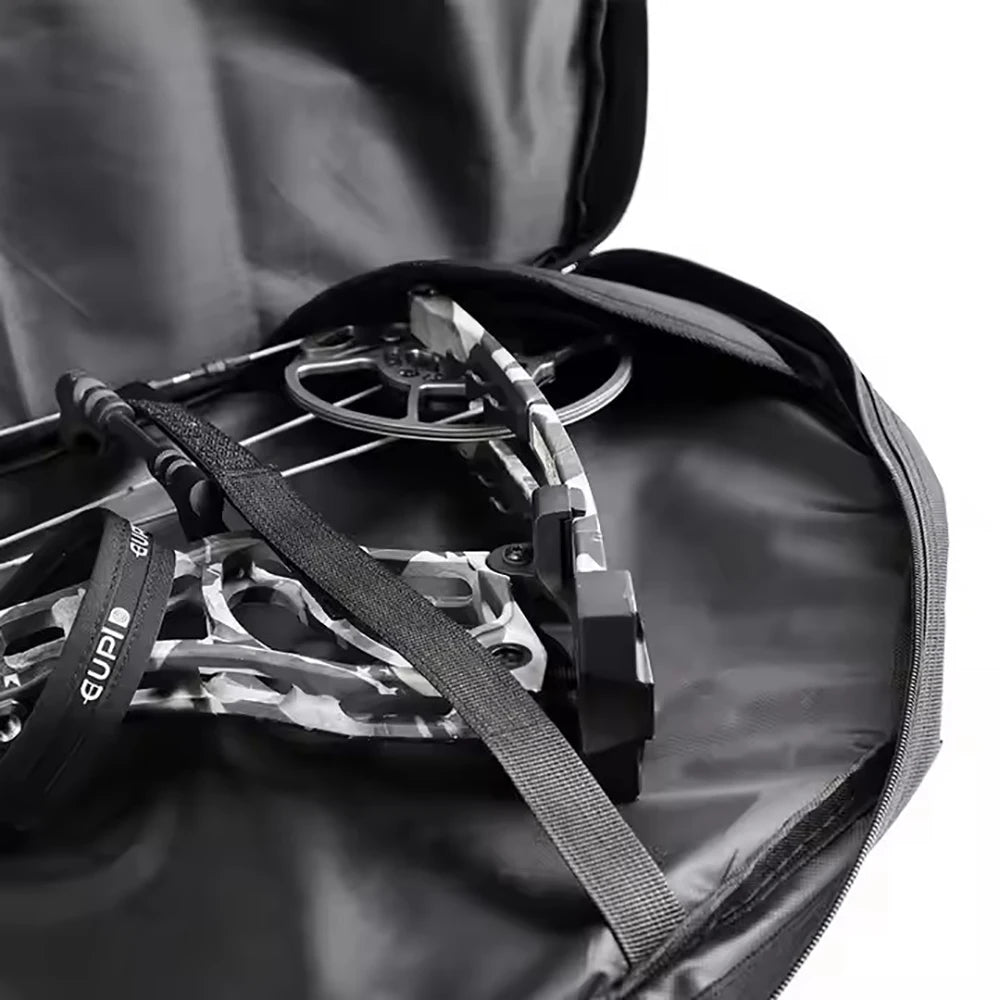 Archery Soft Lightweight Bow Case Cover Storage Bag Sling Backpack with Arrows Pocket Pouch for Hunting Compound Recurve Bow