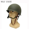 WW2 M1 Steel Helmet Replica Tactical Hunting Airsoft Outdoor Sports Cosplay Paintball Safe Helmet Protection Accessory