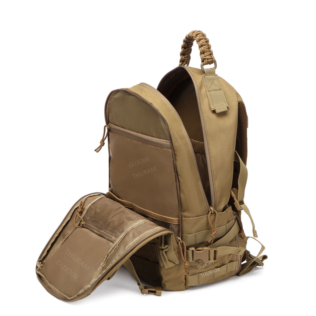 38L Tactical Backpack Style, Large Capacity Waterproof Outdoor Rucksack with MOLLE System, Hiking Camping Travel Bug Out Bag