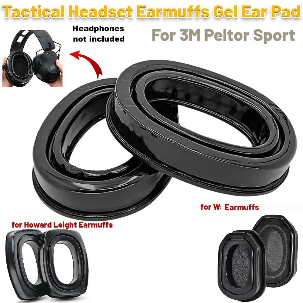 Gel Replacement Ear Pads for 3M Peltor/Howard Leight/Wk Hearing Protection Headset Anti-noise Shooting Earmuff
