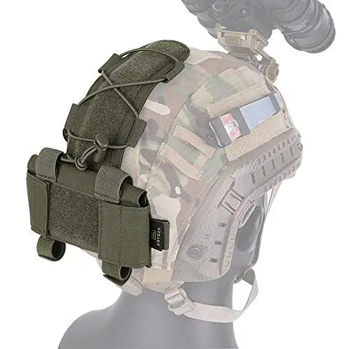Tactical Helmet Battery Pouch Counterweight Pouch MK1 Helmet Battery Pack Balance Weight Bag with Hook Loop for Tactical Helmet