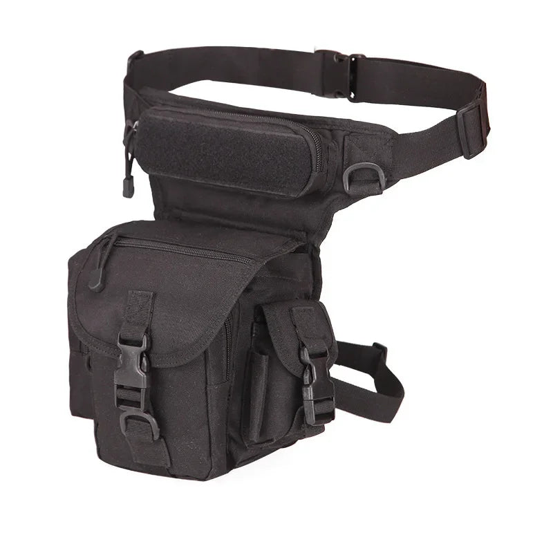 Tactical Thigh Drop Bag Camouflage Hunting Cycling Waist Hanging Molle Leg Pack Bag Nylon Thigh Drop Pouch Camping Bag