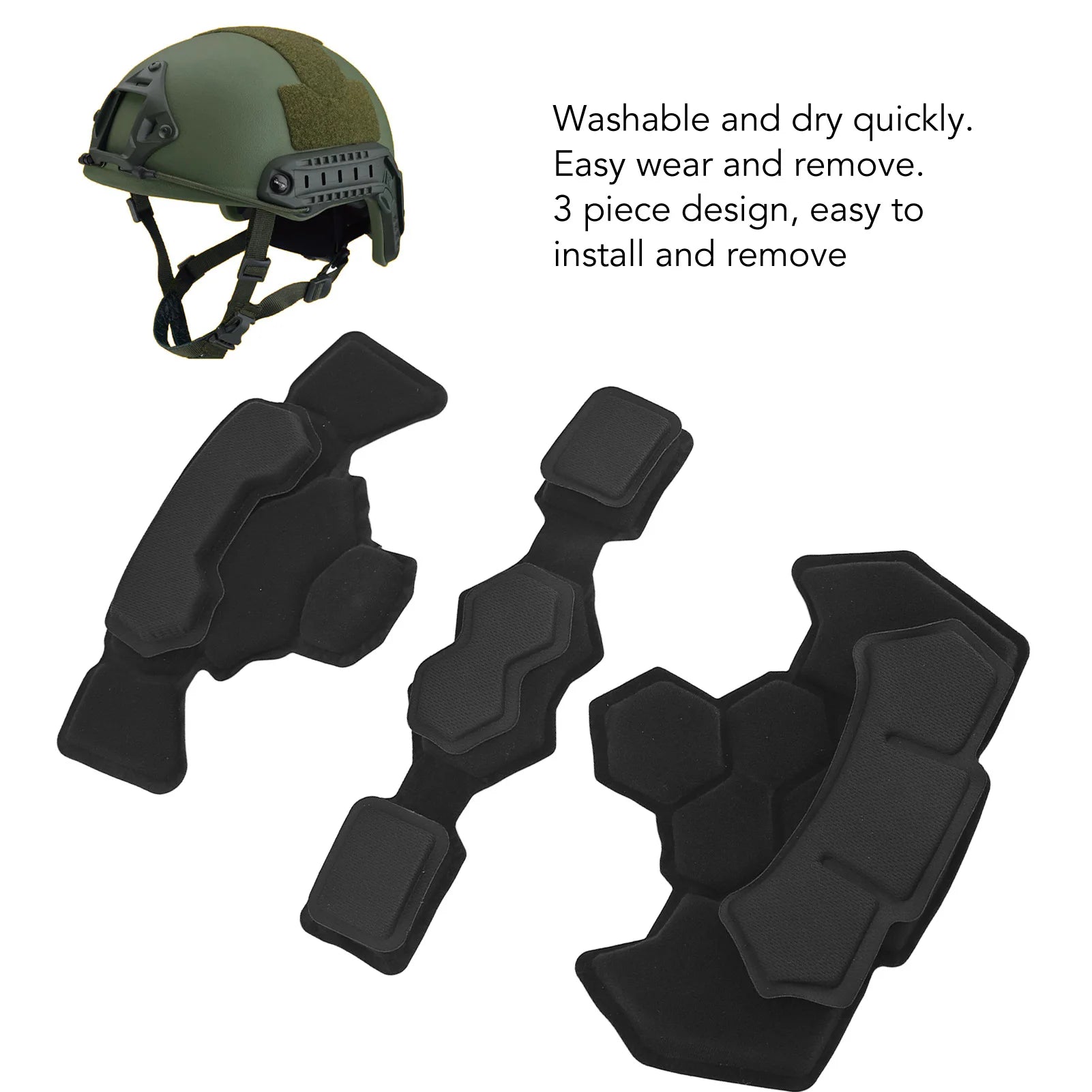 Helmet Padding Kit Memory Foam Pad Protective Mat Universal Motorcycle Bike Cushions Waterproof Helmet Inner Padding