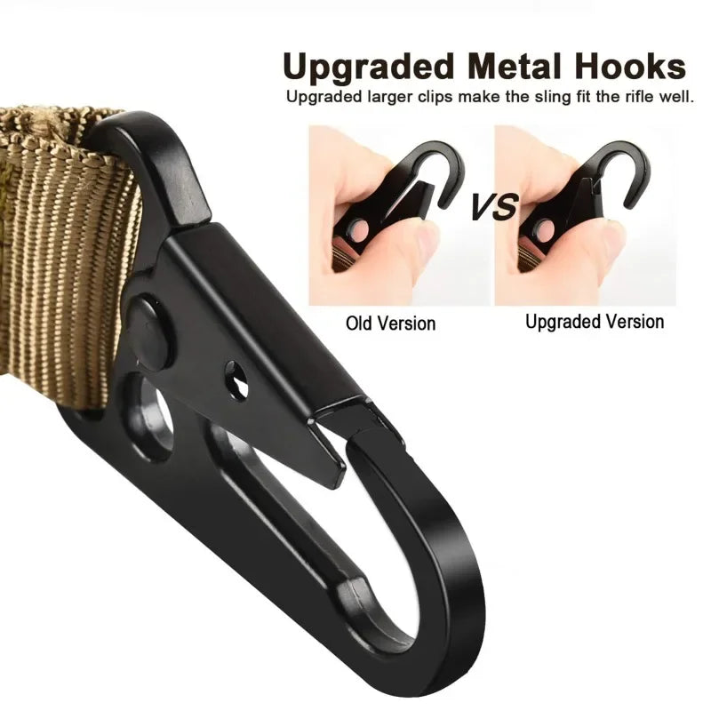 One Single Point Adjustable Bungee for Rifle Gun Sling Strap Hook Safety Belt Wild Survival Training Tactical Army Equipment