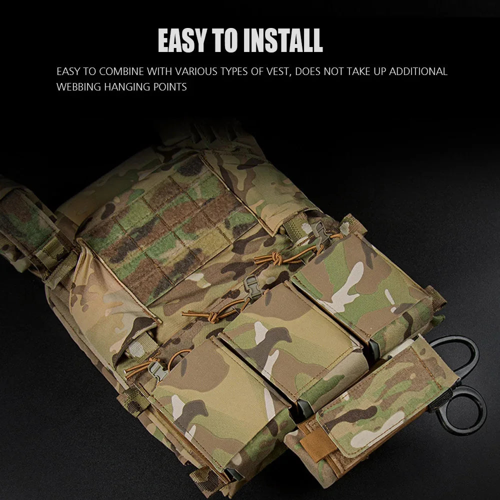 IFAK Tactical Tourniquet Pouch Holder Trauma Shears EMT Storage Bag EDC Flashlight CAT Medical Scissor Molle Belt Pouch