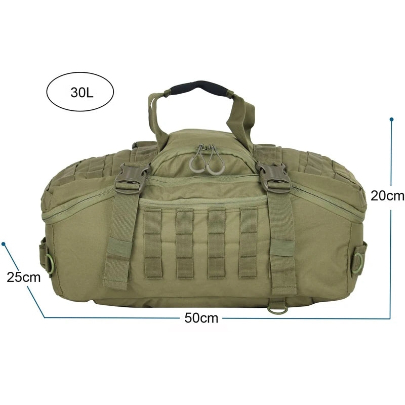 LQARMY 25L Travel Backpack Military MOLLE Duffel Bag Army Rucksacks Outdoor Waterproof Sports Backpacks Luggage Hiking Gym Bag