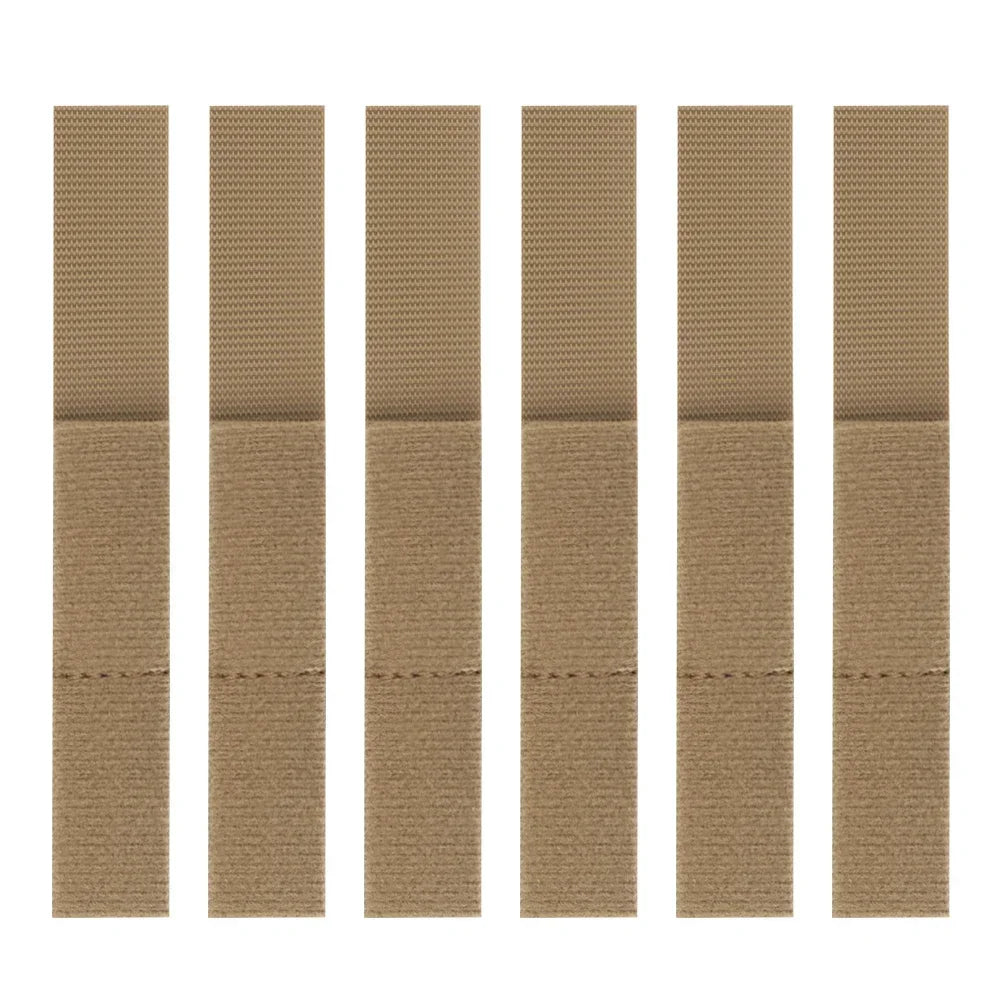 6PCS Tactical Molle Fastening Straps Cable Ties Organizer, Reusable Hook and Loop Cable Ties for Molle Vest,Backpack Organizer