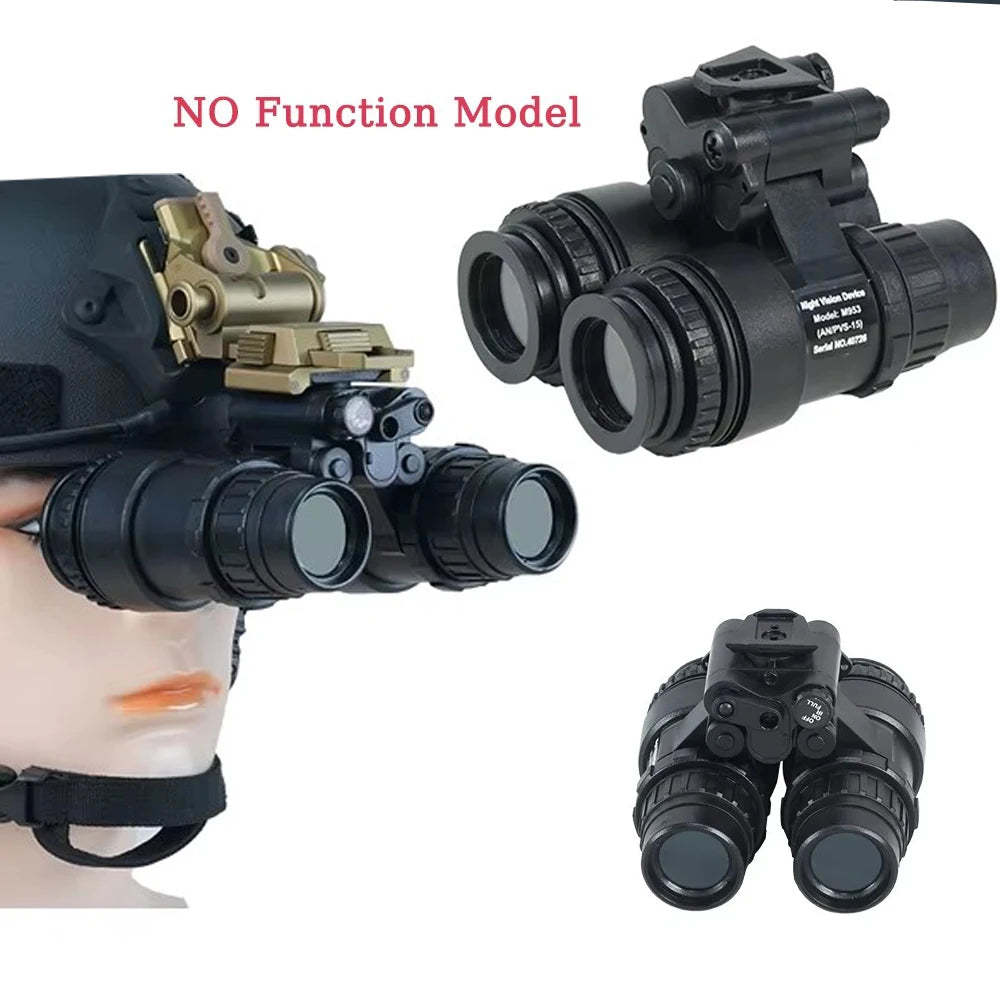BOOIU Tactical PVS-15 Binocular Night Vision Goggles NVG CS Sports Helmet Accessory ABS Night Vision Device Model No Function